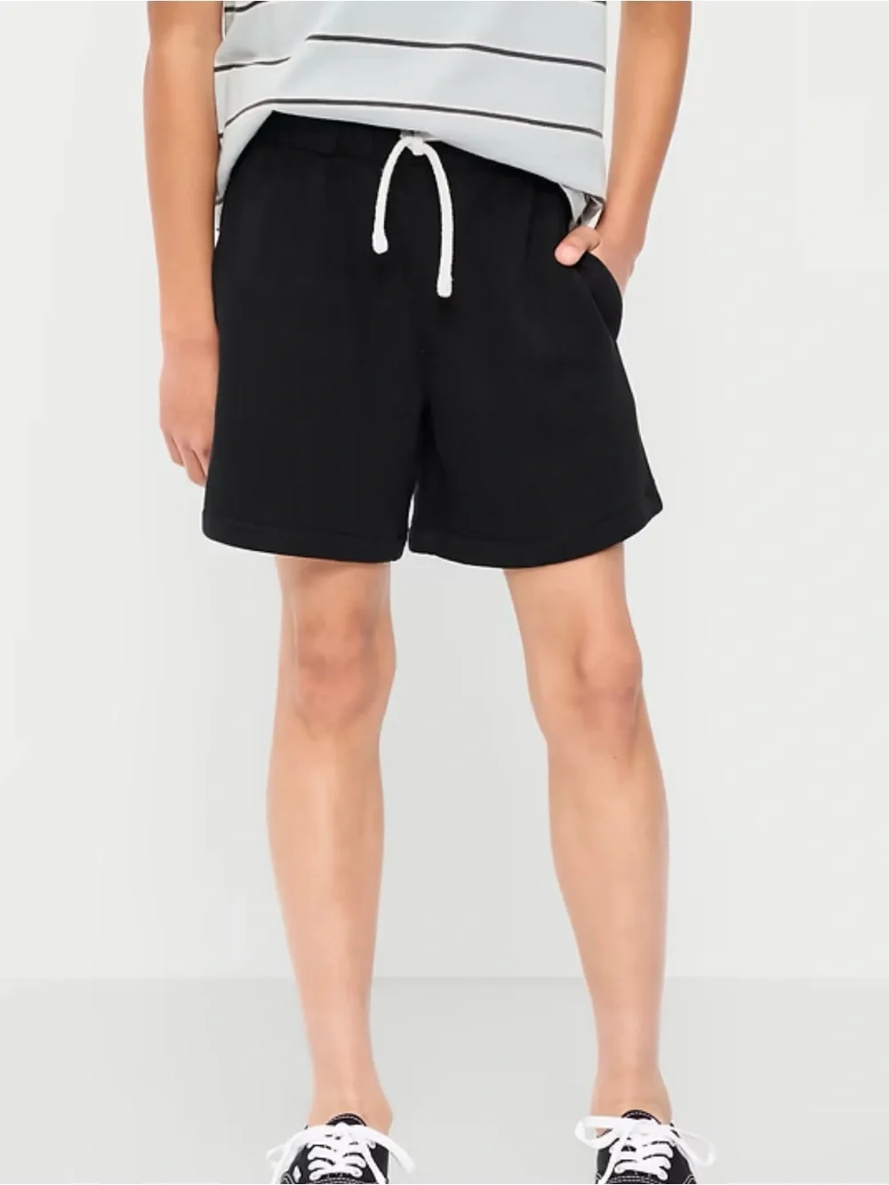 Old Navy Black Elastic Waist Shorts with Drawstring - Picture 1 of 7